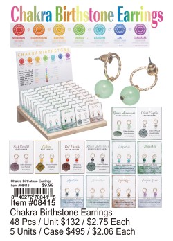 Chakra Birthstone Earrings